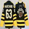 Boston Bruins NHL Hockey Jersey Uomo Cotone Sportswear Fan del Ghiaccio Abbigliamento Autunnale