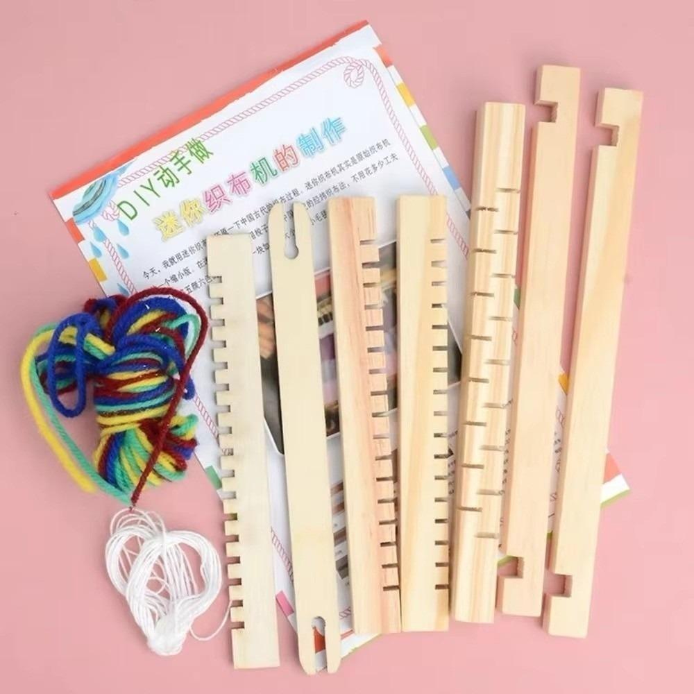 Traditionelle Strickmaschine Handgewebter Webstuhl Bausatz für Kinder