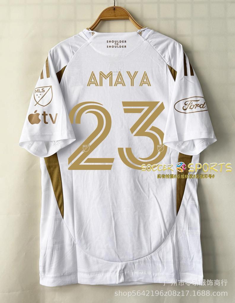 2627 Los Angeles Trikot LAFC schwarz und gold Heimtrikot Nr. 7 Sun Xingmin SOHN Nr. 9 Giroud Fußballtrikot