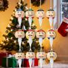 Weihnachtsbaum-Anhänger mit 12 verschiedenen Ausdrücken Weihnachts-Kugel-Schmuck Glas-Anhänger Weihnachten Wiederverwendbares Blasen-Anhänger-Set