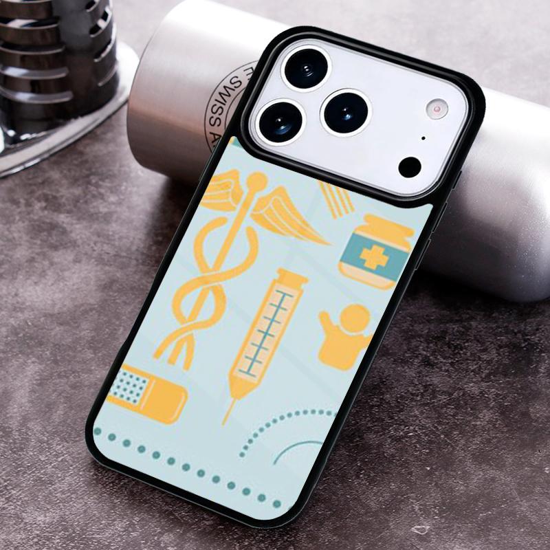 Medical Medicine Nurses Phone Case for iPhone 17 16 15 Pro Max Air 14 13 12 11 Plus Shockproof Capa Cover