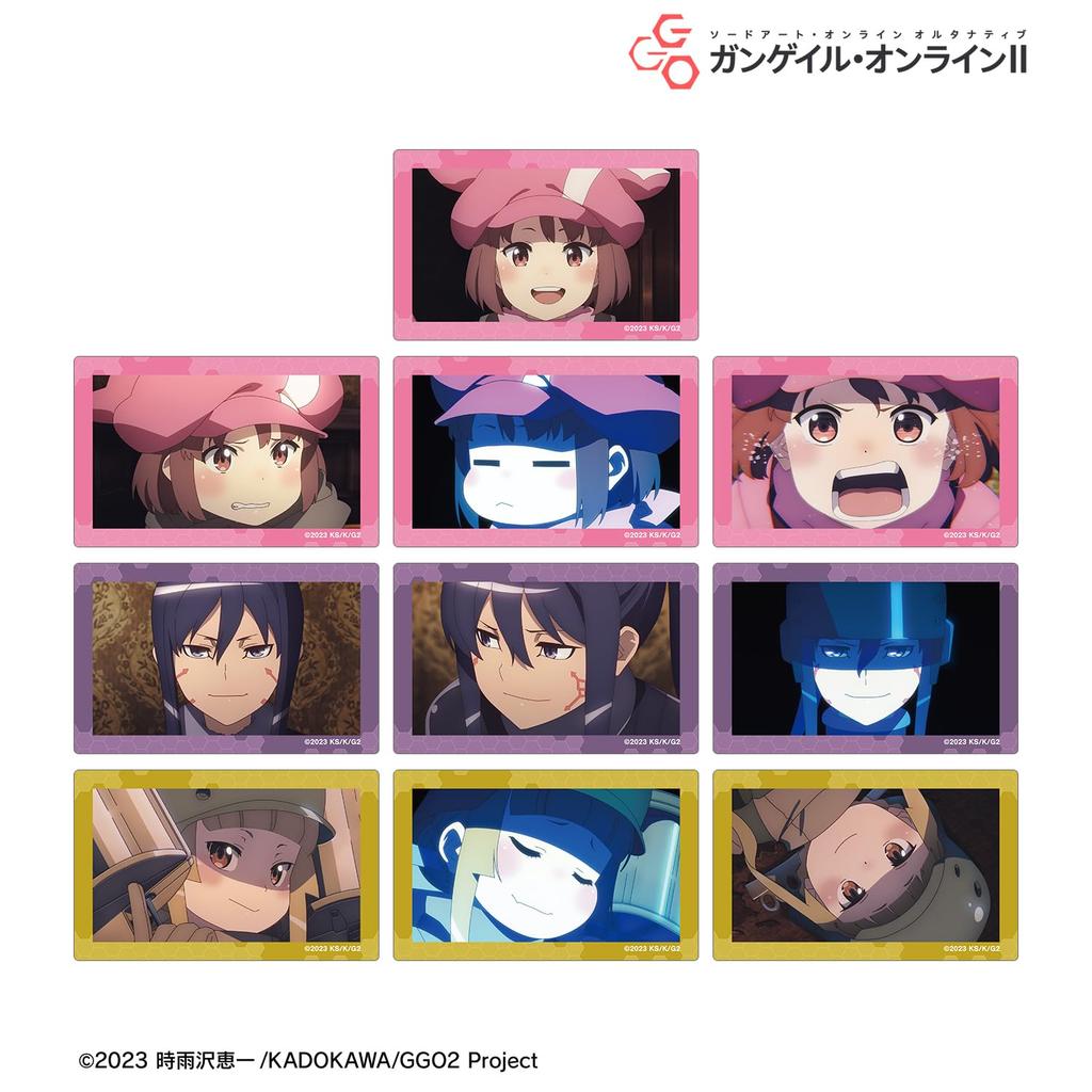 Sword Art Online Alternative: Gun Gale Online II Trading Scene Card Stickers (Box of 10)