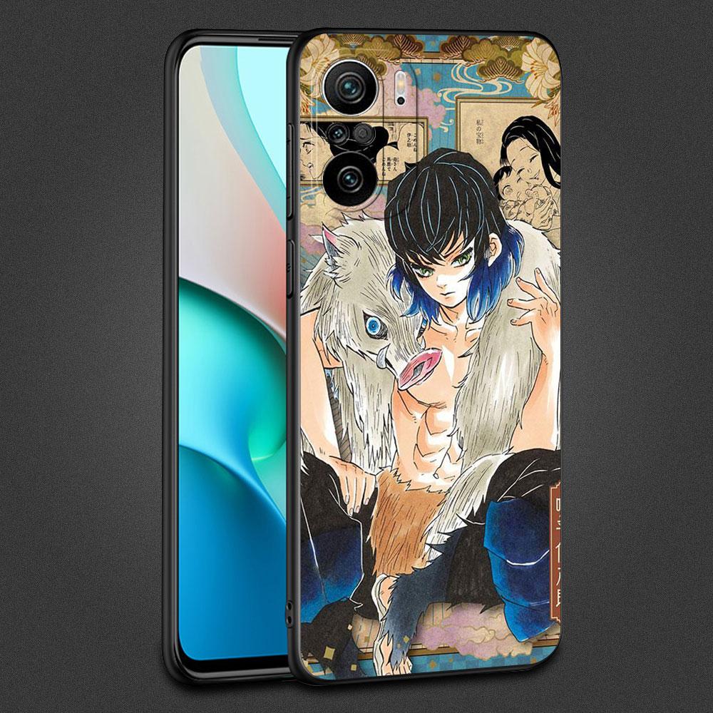 Fall für Xiaomi Redmi Hinweis 11 10 9 8 Pro 12 10C 9S 10S 11S 9A 9T 9C 10A 7 K40 8T Silikon Telefon Abdeckung Dämon Slayer Kunst Fundas