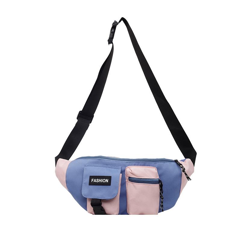 Sport Chest Bag Contrast Shoulder Bag Commuter Crossbody Bag