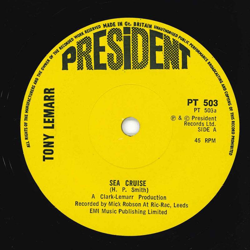 

7inch Record TONY LEMARR Sea Cruise I Wanna Thank You PT503 PRESIDENT UK Pop Used