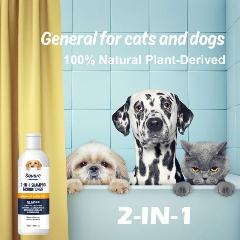 Anti-Itch Shampoo for Dogs Cats with Plant-Based Dog Conditioner Help Reduce Itching Long Lasting Moisturizing Lotion