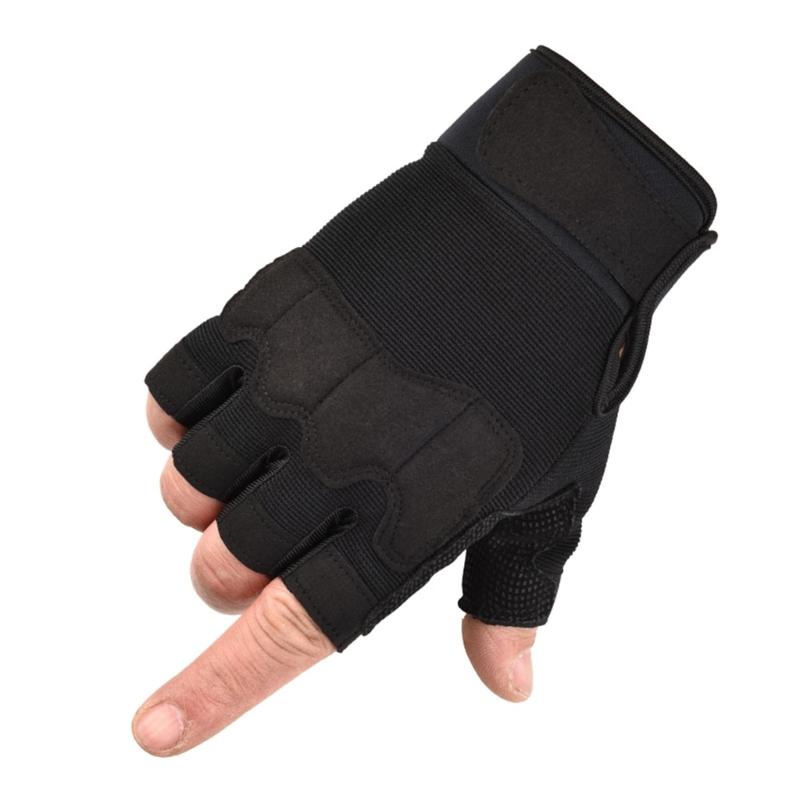 Fingerless Tactically Glove Half Finger Shooting Glove Knuckle Protective Breathable Light weights Outdoor Glove