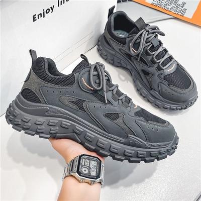 Labor Insurance Shoes 22 Spring New Breathable Mesh Shoes Non-slip and Wear-resistant Sports Dad Shoes