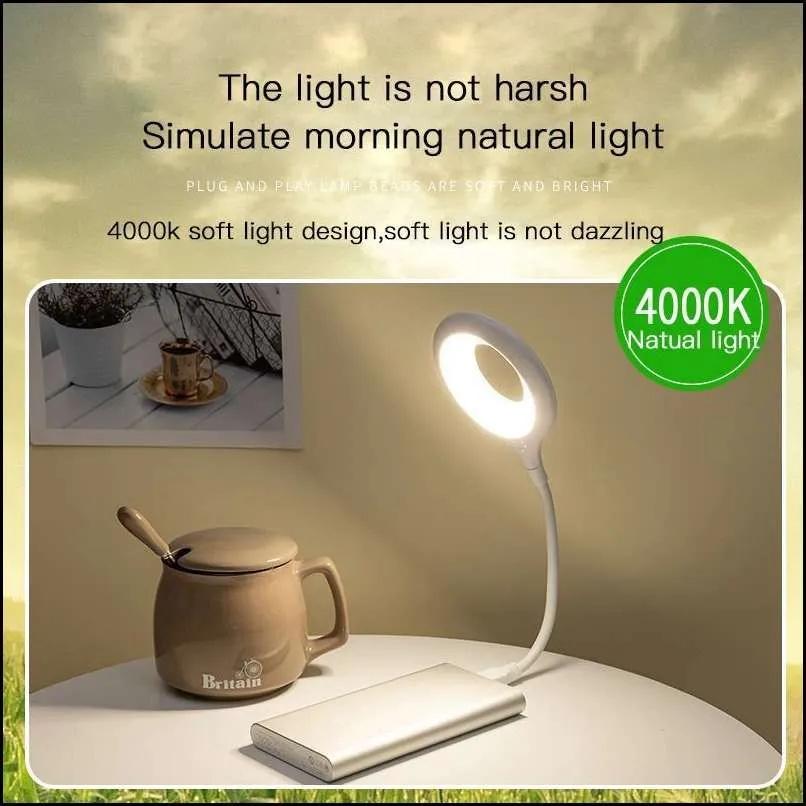 Voice-controlled Bedside Lamp With USB Control Light