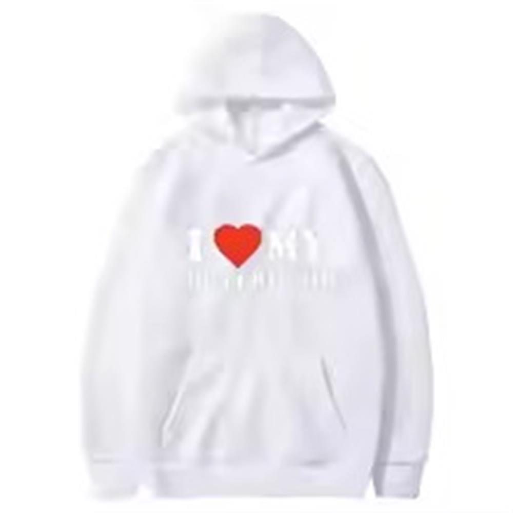 KOCHAM MOJEGO CHŁOPAKA Mężczyźni Kobiety Bluza z kapturem Outdoor Street Casual Modna Walentynki Wiosna Jesień Zima Ciepła Bluza