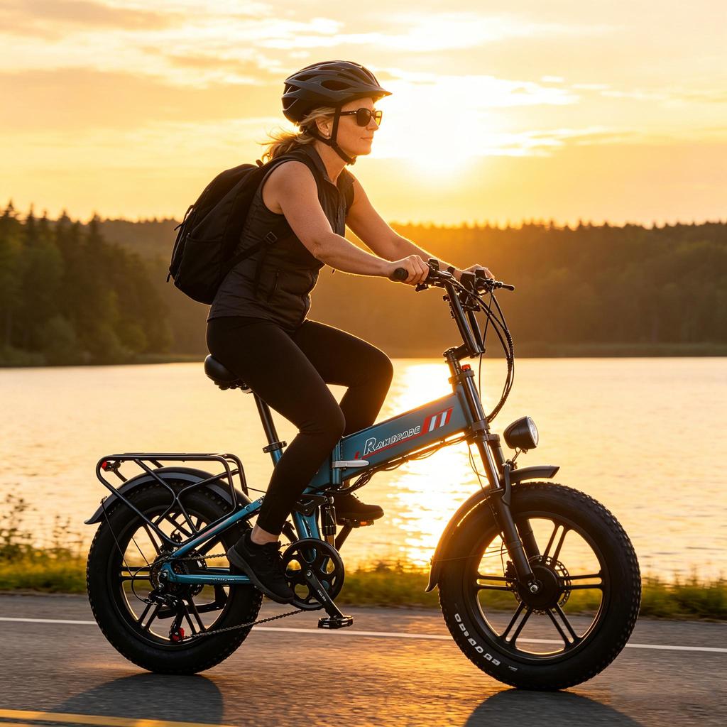 RANDRIDE YX20M-2,Städtisches Elektrofahrrad,doppelte 1000W Motoren,48V 20Ah Akku,20x4-Zoll Reifen,7-Gang-Schaltgetriebe.