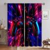 Technology sense game handle curtain future cool sense, a set with two pieces, home bedroom living room curtain Decor