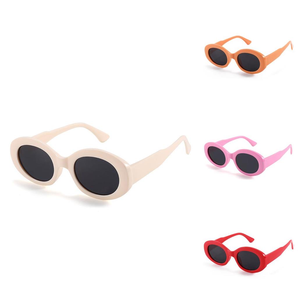 Stylish Polarized Childrens Sunglasses Oval Frame Summer Outdoor Uv Protection