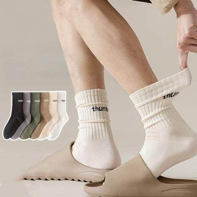Women's Stacked Mid-calf Socks Couple Socks Four Seasons Fashion Mid Tube Socks