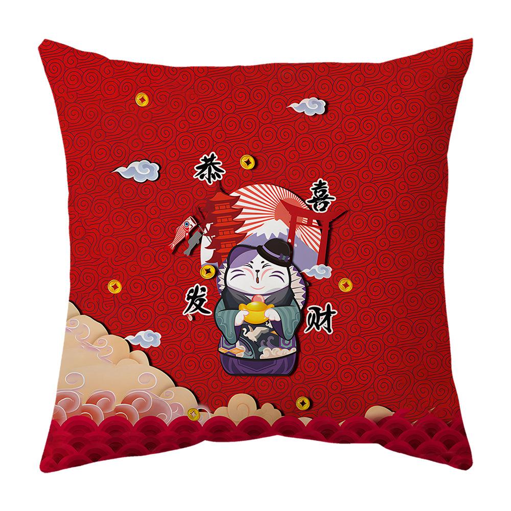 New Pillow Snake Big Red Festive Spring Festival Mascot Chinese Style Cushion New Pillow