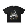 260 GSM Double Yarn 32 Count 100% Cotton Demon Slayer V12 Obanai Print Unisex Heavy Cotton T Shirt