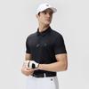 Fila Golf Small Logo Business Casual Sports Polo Shirt Men Tops Deep-Black A11M435138FBK