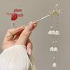 Elegant Retro Tassel Hairpin for Hanfu Updo - Women's Chinese Style Metal Hair Clip