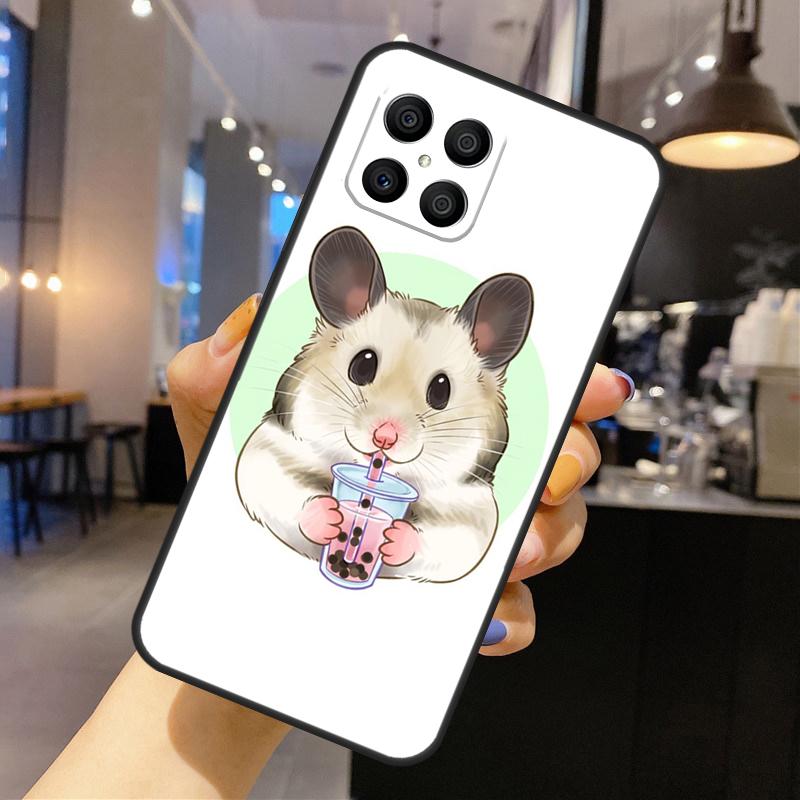 Hamster Art Silicone Case For Huawei P40 P30 P20 Lite P50 Nova 9 5T Honor 50 Pro X9 X7 X8 Back Cover
