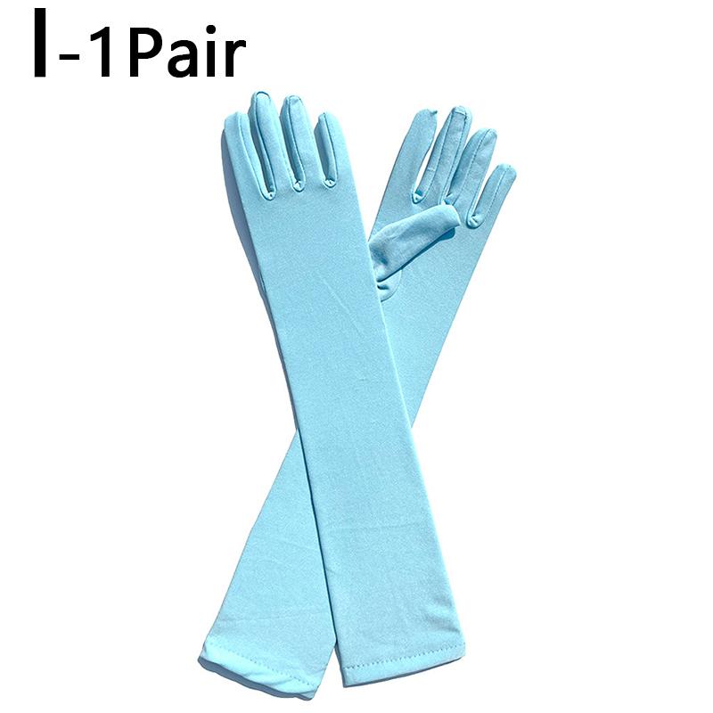 Buy Women Fashion Stretch Mittens Etiquette Long Gloves Evening Party