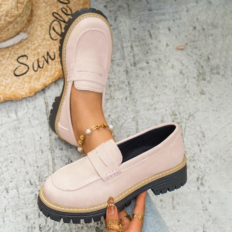 Retro Schuhe, Übergroße Slipper, Neue Casual Matte, Einschlupfschuhe, Dicksohlige Einzelne Schuhe