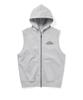 Thisisneverthat Sleeveless Zip Up Hoodie Heather Gray