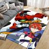 Mobile Suit Gundam Battle Scene Square Area Rug, Non-Slip Floor Mat for Home Decor, Perfect Gift for Fans.chl