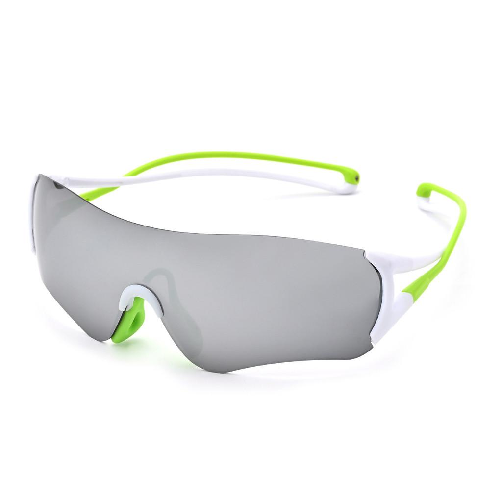 Outdoor Sports Cycling Eyewear With Light Blue Mirror Coating Uv400 For Sun Protection And Riding