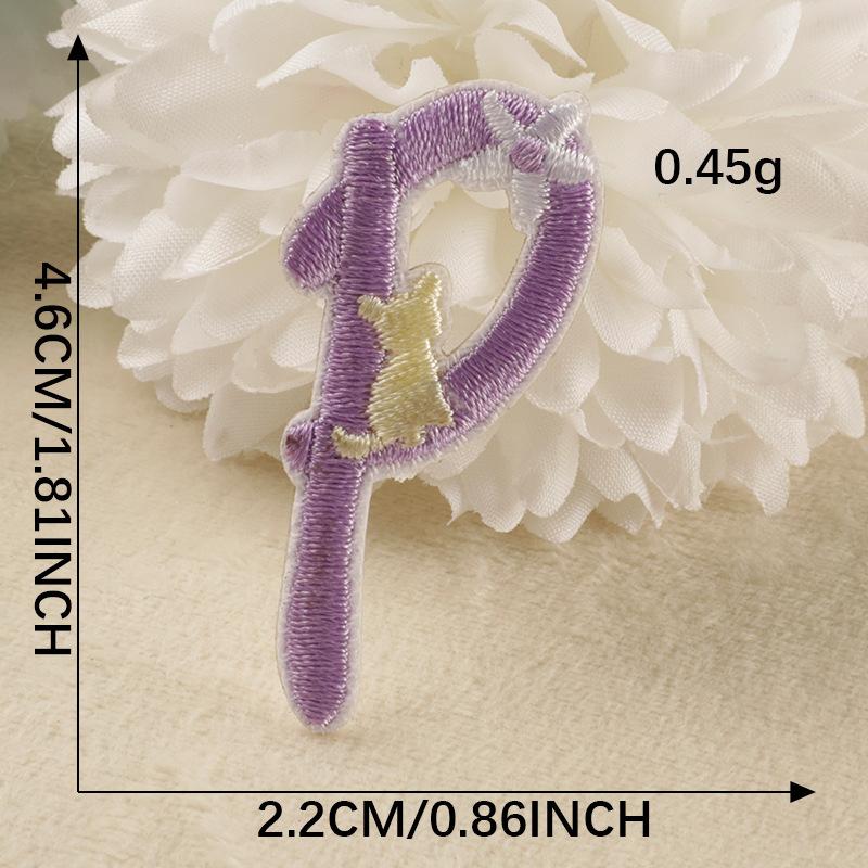 Embroidery Label Embroidery Sticker Clothes And Hats Accessories Original 26 Letters Shoes And Hats Bag Accessories Patch Self-Adhesive Sticker