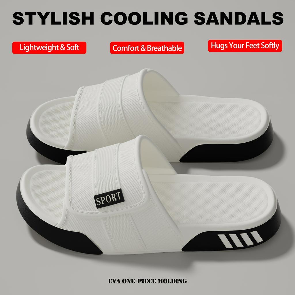 Men'S Indoor and Outdoor Slippers Thick Bottom EVA Non-slip Fashionable Wear-resistant Casual shoes
