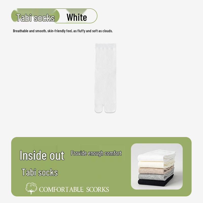 Antibakterielle, geruchshemmende, schweißabsorbierende Sommer-Mittelsocken mit geteilter Zehe für Sport, geeignet für Frühling und Herbst.