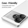 For Realme GT 6T 5G/GT 6 5G Hollow Lens Protector Aluminum Alloy Phone Camera Bezel Cover