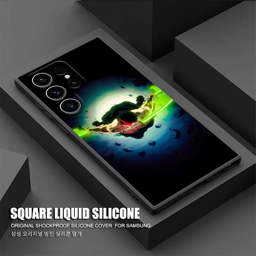 Anime Ones P-Piece Zoro Phone Case For Samsung Galaxy S25 S24 S23 S20 S21 FE S26 S22 Ultra 5G S26 Plus S25FE Soft Silicone Cover