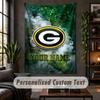 Personalized Wall Tapestry,Green Bay Packers Custom Text, Soft Fabric Wall Art For Indoor Decoration