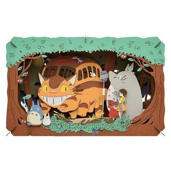 Ensky My Neighbor Totoro Catbus Arrival Paper Theater H100 x W160 x D42mm Paper PT-L18 Approx.