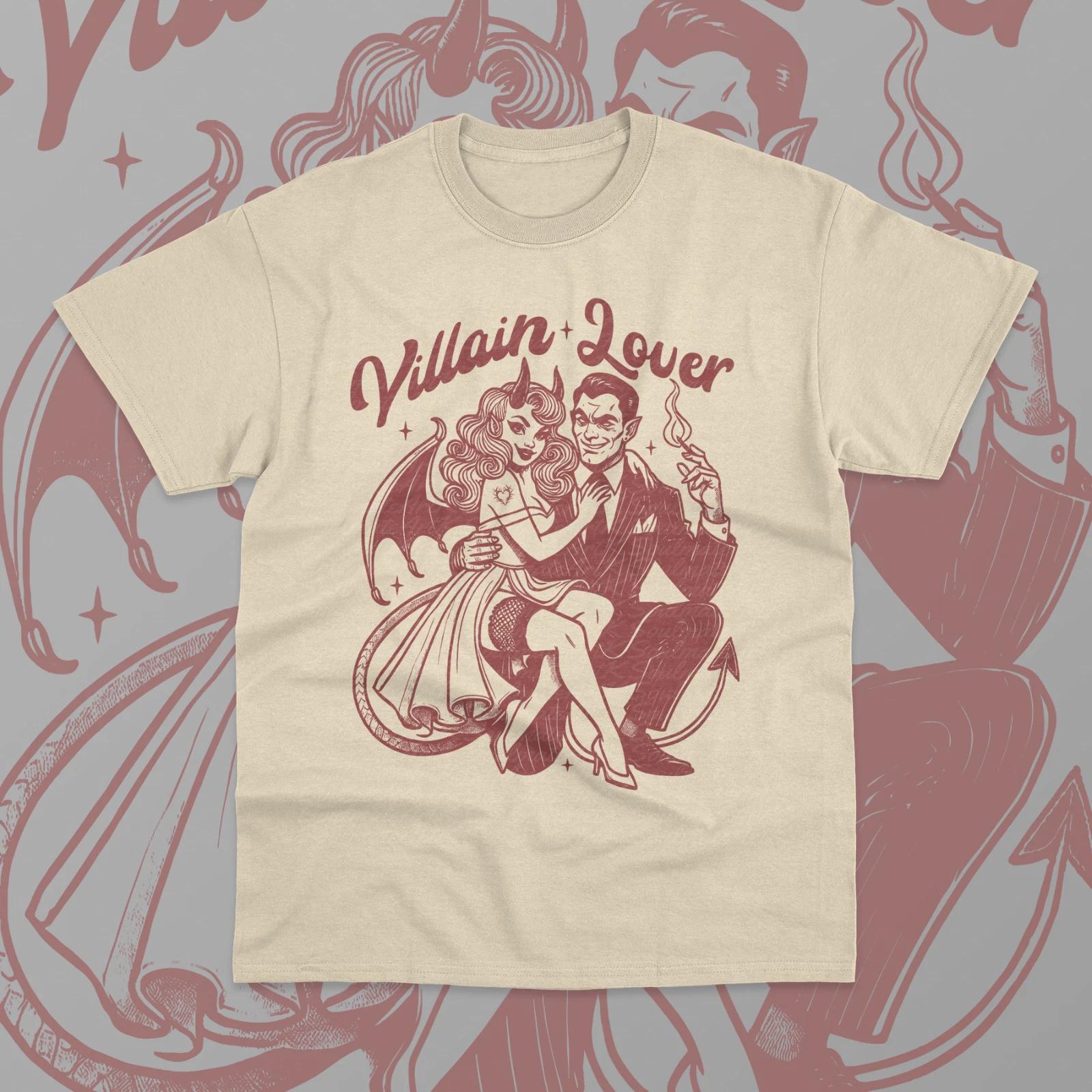 Villain Lover T-Shirt Book Lover Dark Romance Cute Gift Unisex Sweater Shirt 2XL