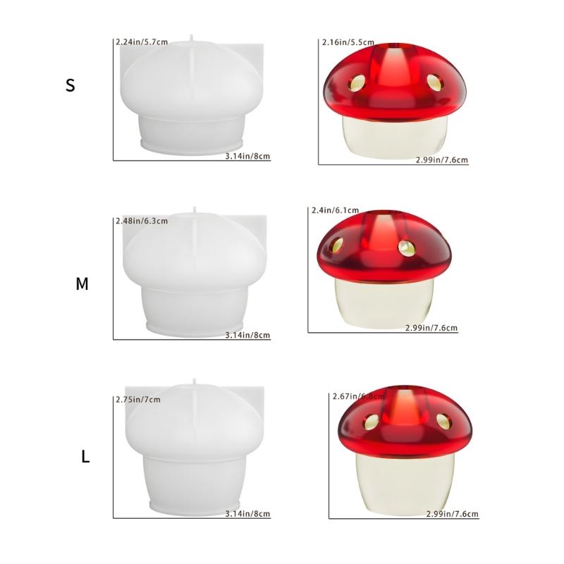 Creative Mushroom Shape Silicone Candle Mold Crafting Tool For Handmade Candle Soap Chocolate Decors