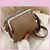 Shoulder Color Bag Solid Simple Female Pu Leather Crossbody Bag Fashion New Clip Messenger Bag Lady Handbag Purse