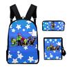 Popular Novelty Friday Night Funkin 3D Print 3pcs/Set School Bags Laptop Daypack Backpack Inclined shoulder bag Pencil Case