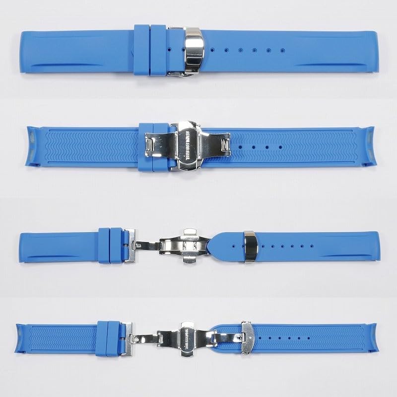Swatch X OMEGA Exclusive Rubber Strap with D-Buckle (Blue)