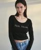 Nigaennikol Nicole Cutting Line Crop Tee_Black