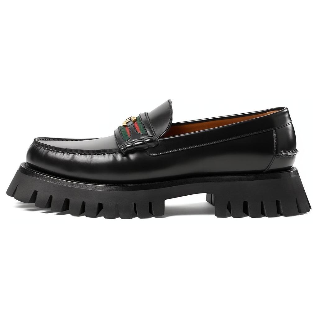 Gucci Loafers Men's Low Top Black 669819 17X10 1060