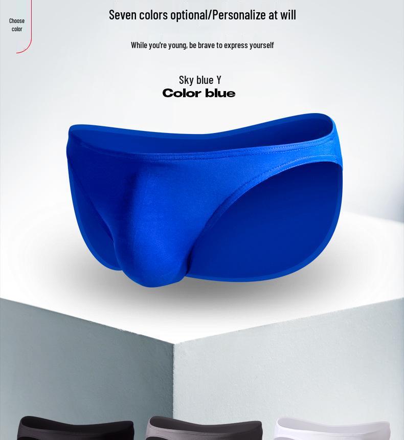 Pánské sportovní slipy s U-pouzdrem: Tenký, Prodyšný, Trojúhelníkový design s nízkým pasem