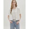 Cc Collect Half Sleeve Crop Tweed Jacket C252msf138