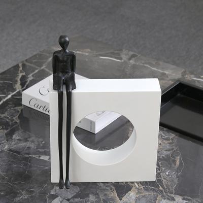 Modern Abstract Geometric Square Ring Ornaments Sales Office Model Room Abstract Art Sitting Figure Decorations