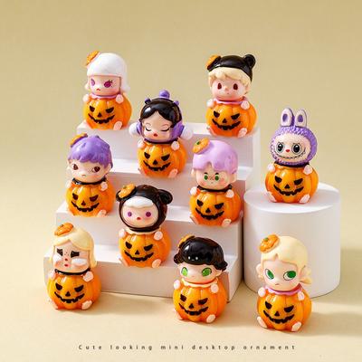 Halloween Kürbis Serie Mini Puppen: DIY Gruselige Kürbis Desktop-Deko & Passendes Blind Box Spielzeug