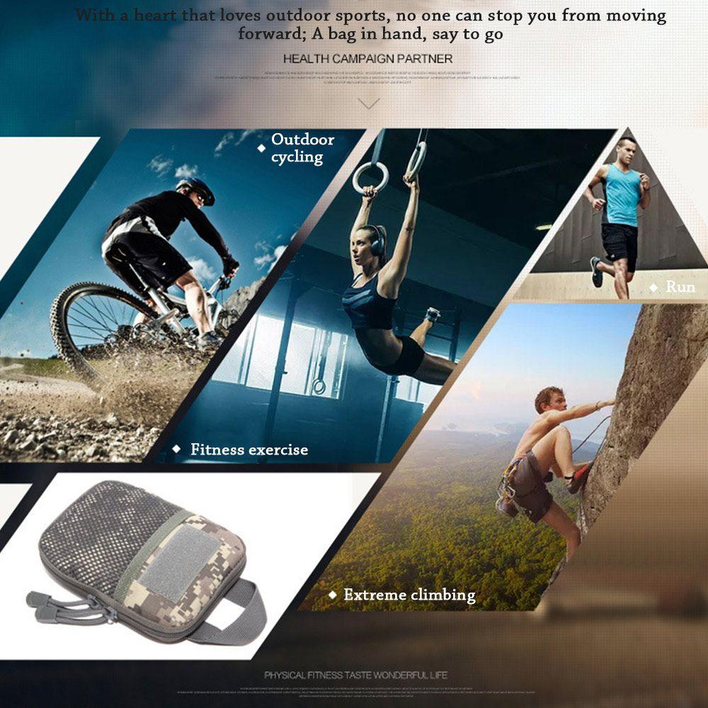 Zipper Nylon Wallet EDC Molle Pouch Belt Bag Waist Pack Phone Bag