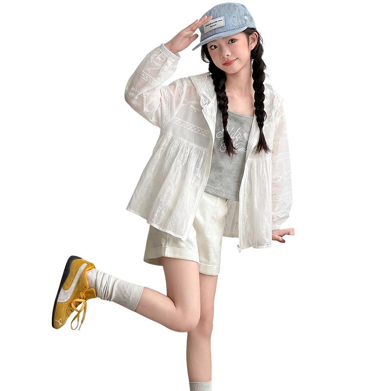 2026 Girls' Lightweight Korean-Style Loose Sun Protection Top