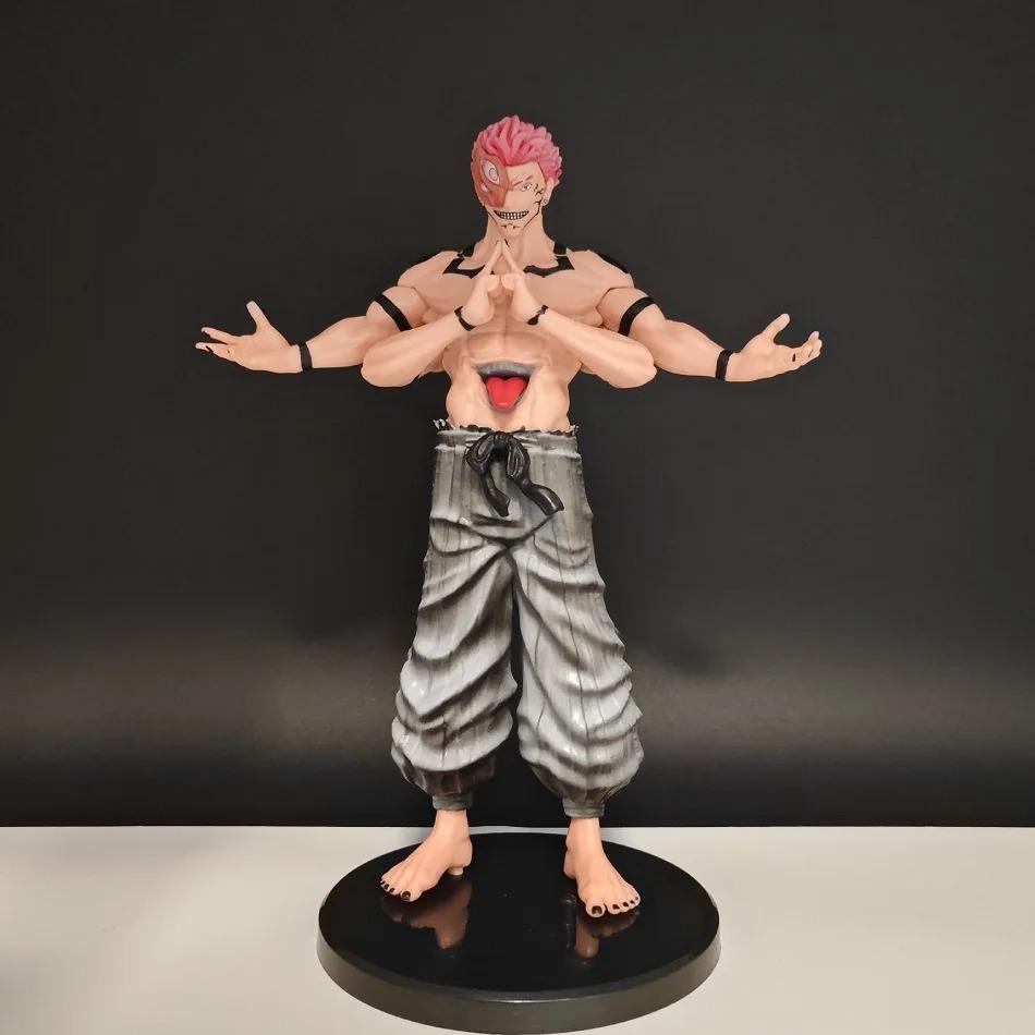 Anime 21cm Jujutsu Kaisen Figur Itadori Yuji Actionfigur Modell PVC Puppe Spielzeug Zubehör Sammlung Desktop Zubehör Geschenke
