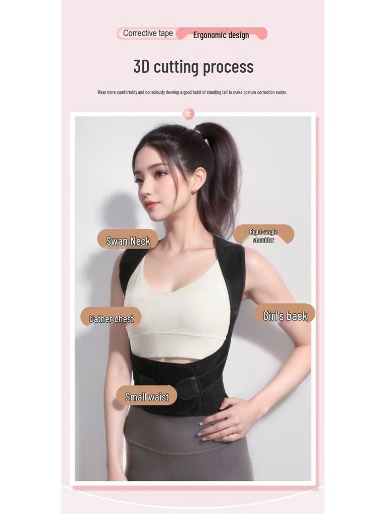 Posture Corrector Strap for Adults & Students – Unisex, Invisible Back Support.